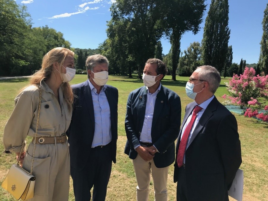 Aude de Commarque, Jean Luc Soulé, J Baptiste Van Elslande, le Préfet Frédéric Pélissat